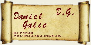 Daniel Galić vizit kartica